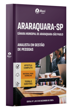 Apostila Câmara de Araraquara-SP 2024