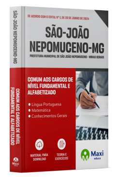 Apostila Prefeitura de São João Nepomuceno-MG 2024