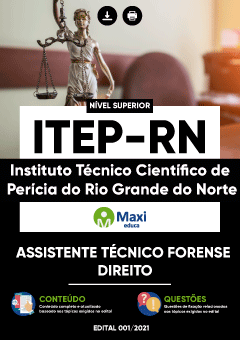 Apostila Instituto Técnico Científico de Perícia do Rio Grande do Norte - ITEP-RN