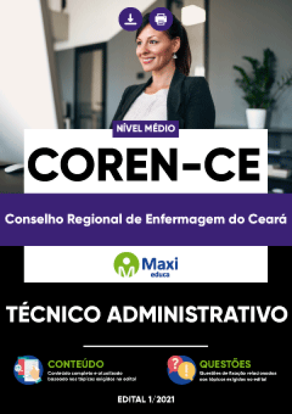 - Apostila Conselho Regional de Enfermagem do Ceará - COREN-CE Técnico Administrativo