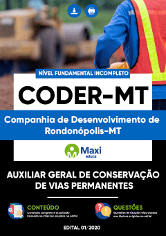 Apostila Companhia de Desenvolvimento de Rondonópolis-MT - CODER-MT