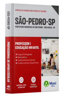 Apostila Prefeitura de São Pedro SP 2024