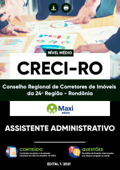 Apostila  Conselho Regional de Corretores de Imóveis da 24ª Região - Rondônia - CRECI-RO
