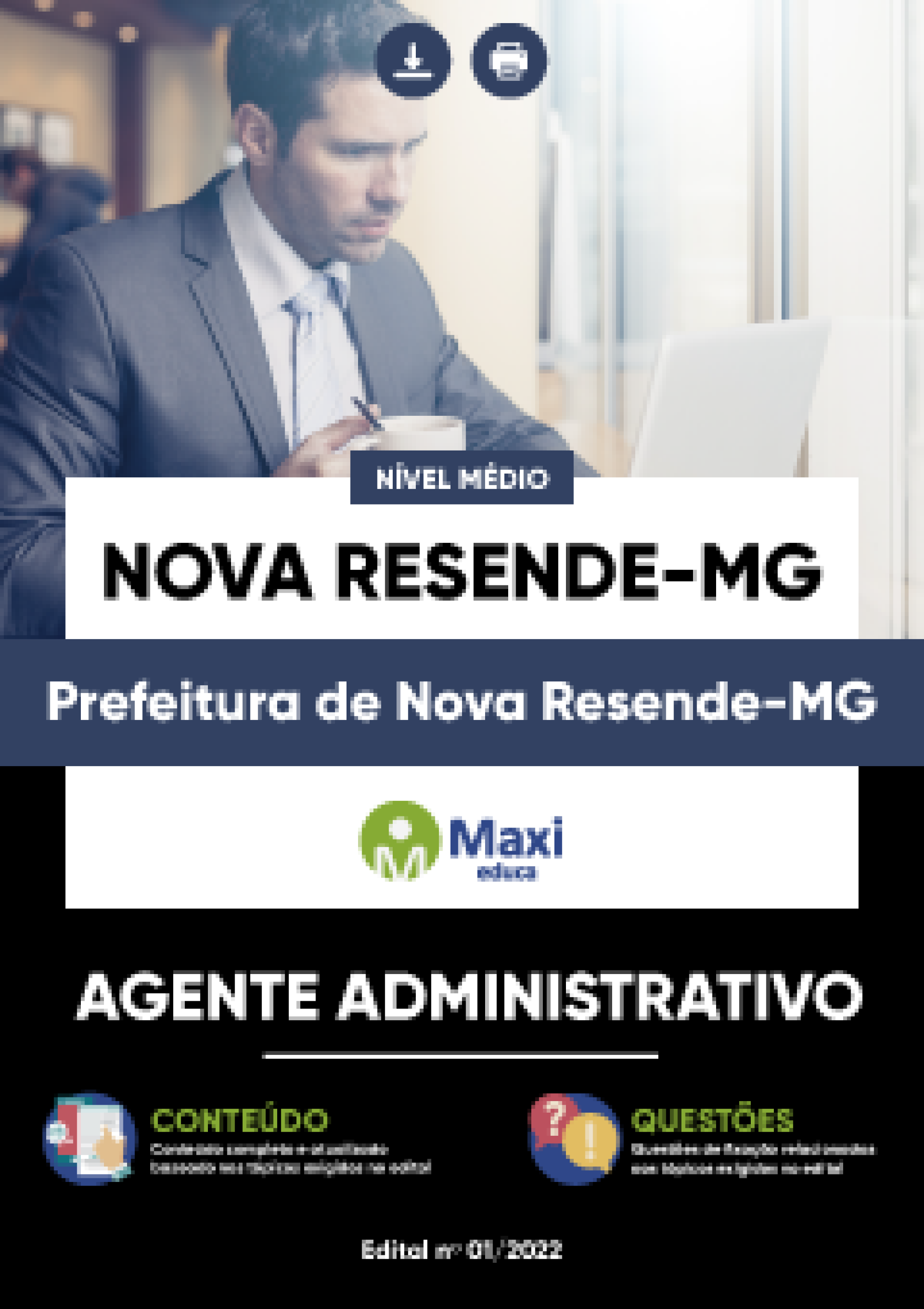 Apostila Digital em PDF da Prefeitura de Nova Resende-MG
