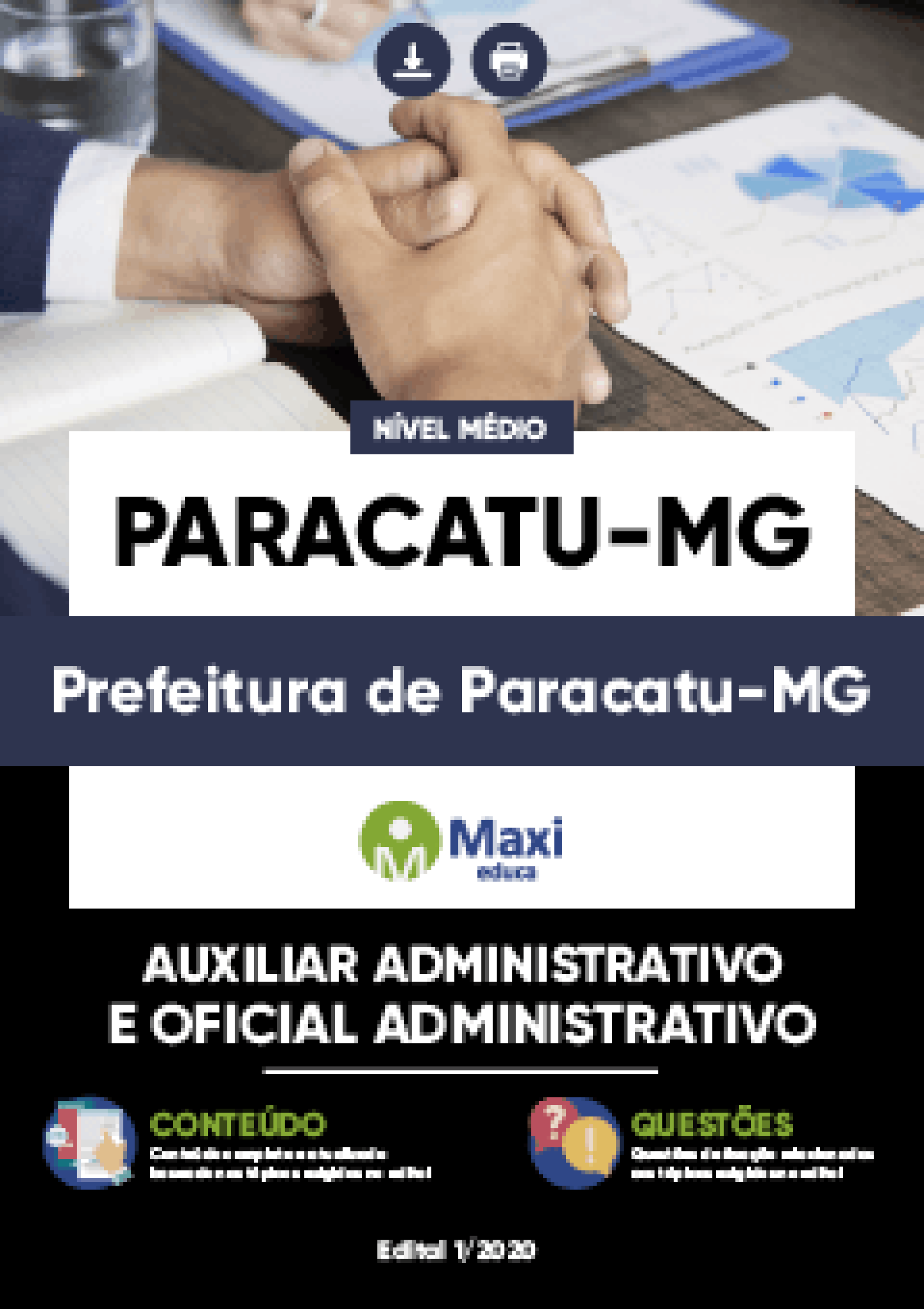 Apostila Digital em PDF da Prefeitura de Paracatu-MG