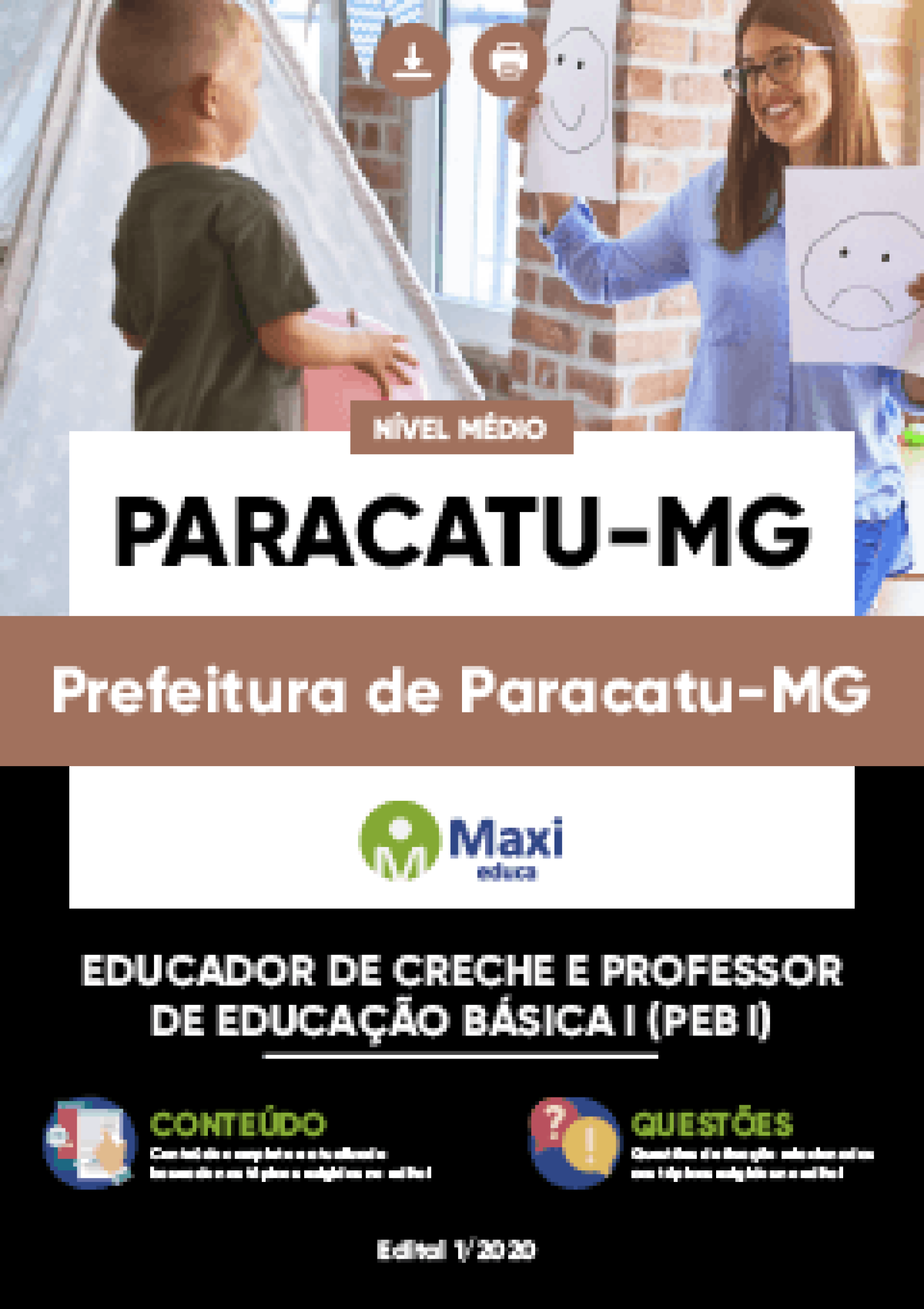 Apostila Digital em PDF da Prefeitura de Paracatu-MG