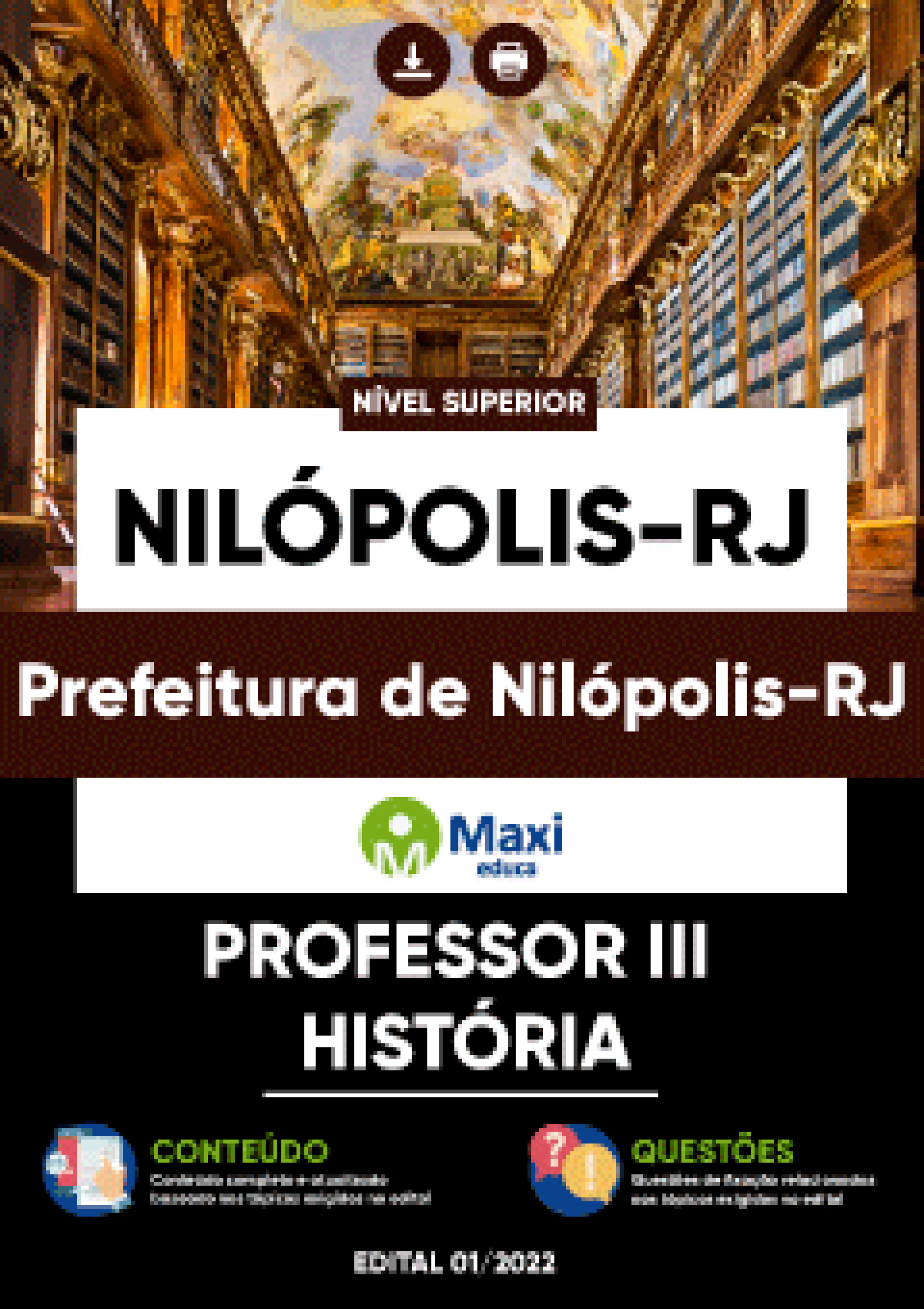 Apostila Digital em PDF da Prefeitura de Nilópolis-RJ