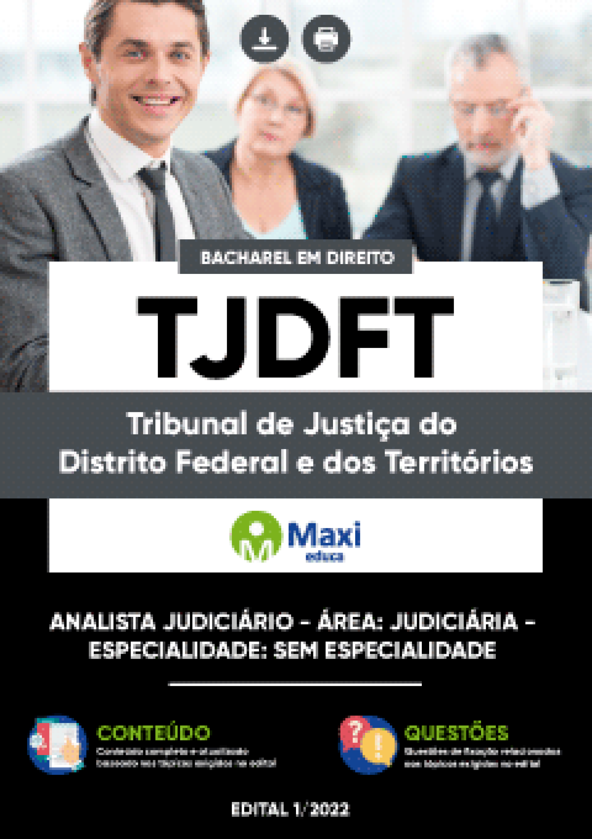 Apostila Digital em PDF do Tribunal de Justiça do Distrito Federal e dos Territórios - TJDFT