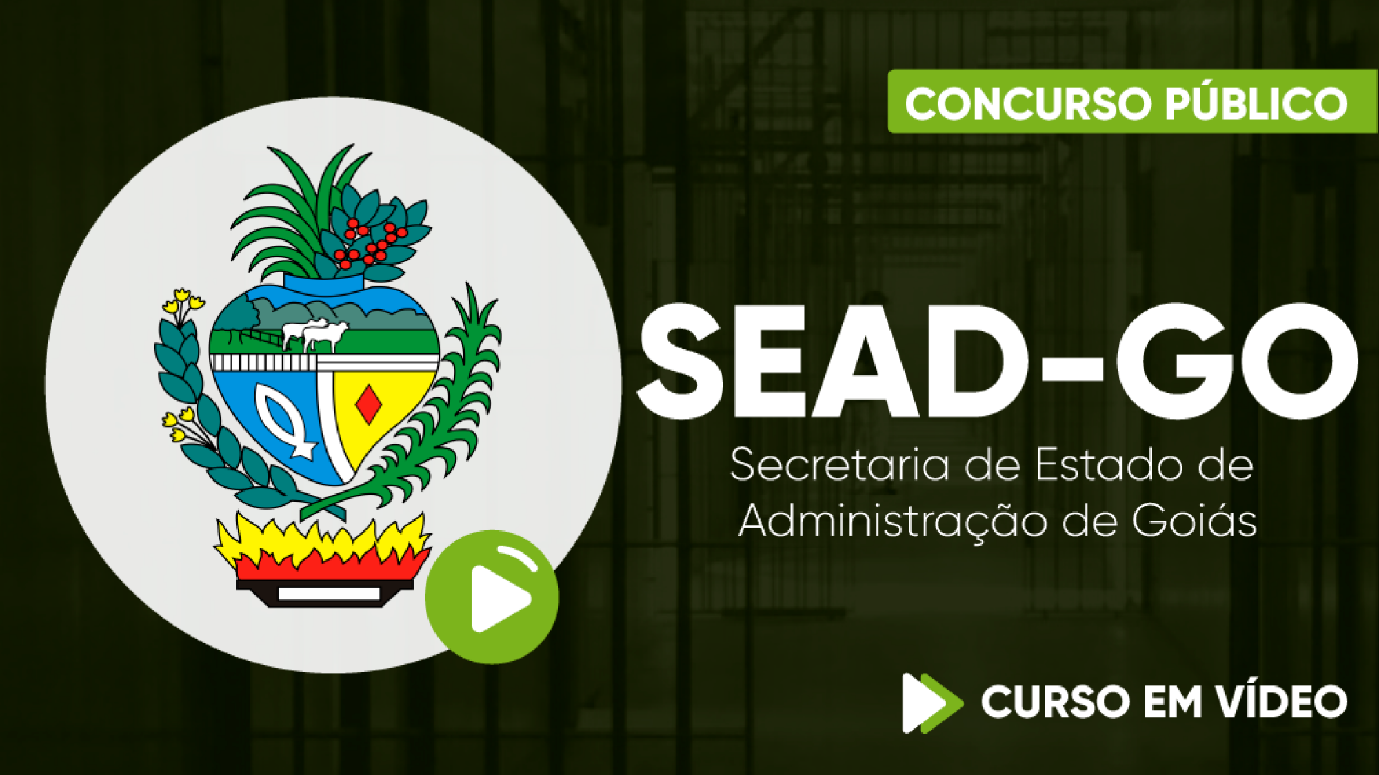 Capa - SEAD-GO - Secretaria de Estado de Administração de Goiás - Agente de Segurança Prisional