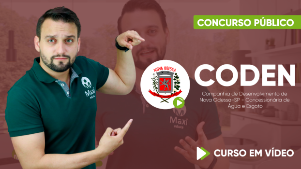Curso Companhia de Desenvolvimento de Nova Odessa-SP - Concessionária de Água e Esgoto - CODEN - Escriturário