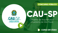 Curso do Conselho de Arquitetura e Urbanismo de São Paulo - CAU-SP